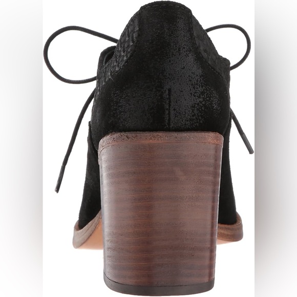 Patricia Nash Leather Suede Agata Pump Black Laceup Size 8.5 M Italian Mary Jane - Picture 3 of 10